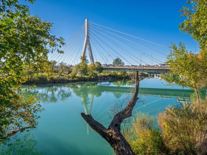 Cable-Stayed Bridge over the Manavgat in Manavgat, Turkey