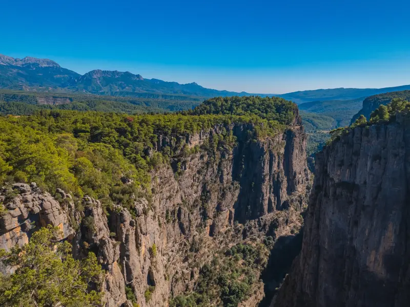 Tazi Canyon in Belek, Turkey - a viewpoint in Koprulu Canyon