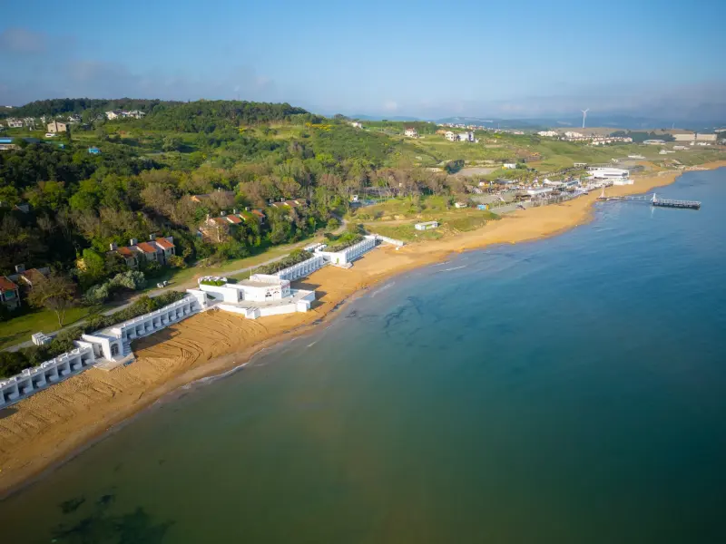Kumkoy Beach in Kumkoy, Turkey