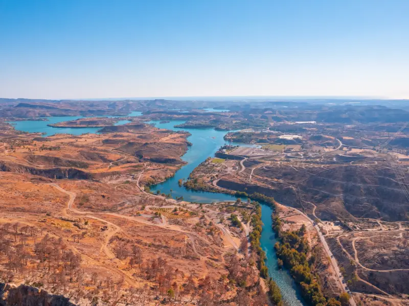Manavgat River in Side, Turkey