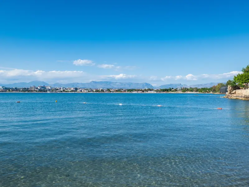 Side Beaches in Side, Turkey: sandy coast and seaside relaxation