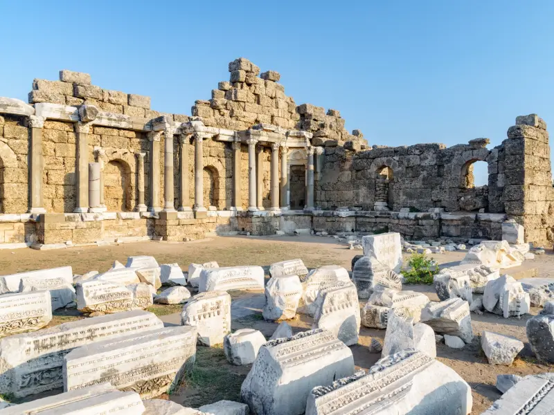 State Agora in Side, Side, Turkey