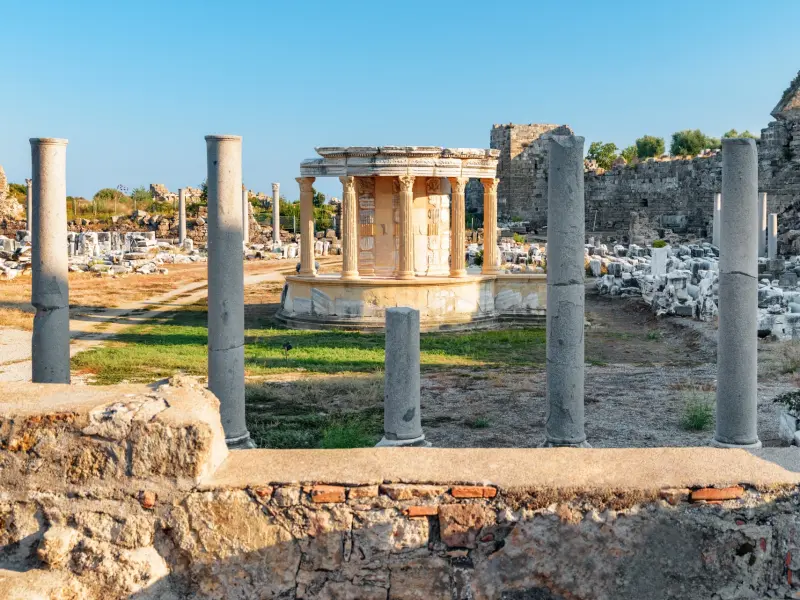 Temple of Tyche in Side, Turkey