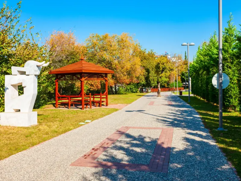 Manavgat River Promenade in Side, Turkey