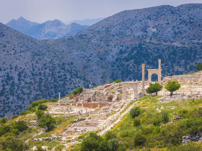 Ancient City of Sagalassos in Burdur, Turkey
