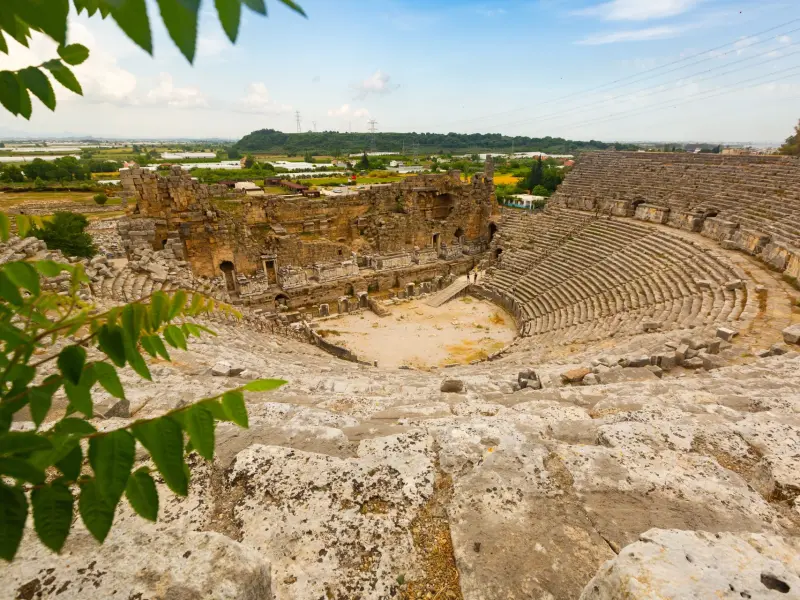 Ancient Theatre in Perge near Belek, Turkey