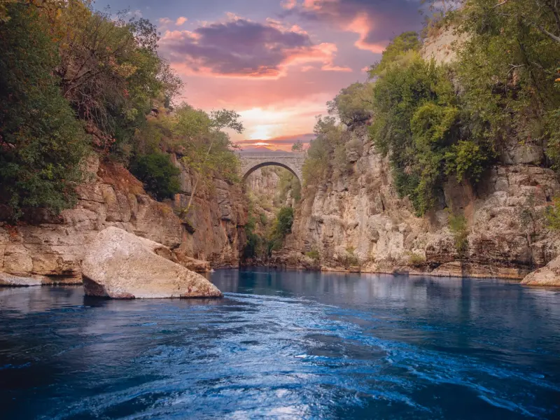 Old Bridge in Manavgat in Side, Turkey