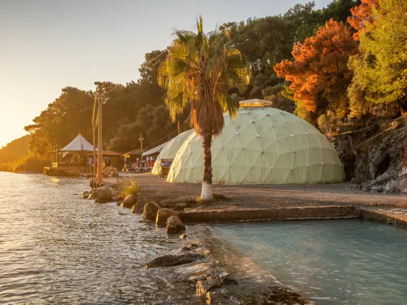 Mud Baths in Dalaman in the Dalyan Area, Turkey
