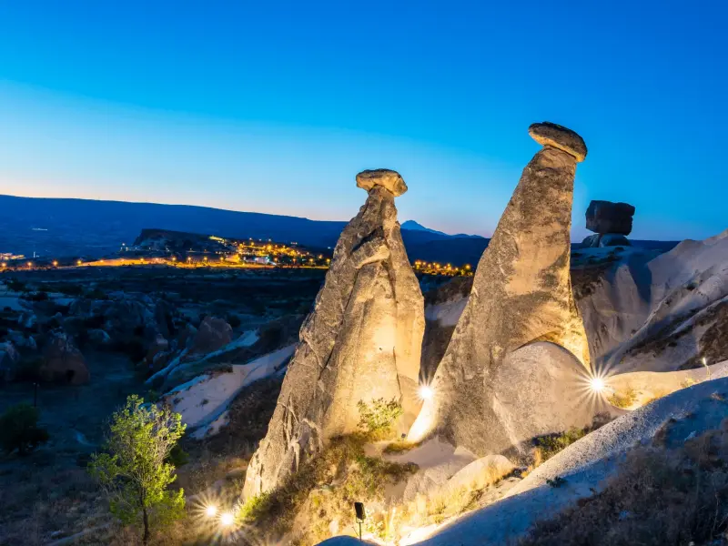 The Three Beauties Rock Pillars in Urgup, Turkey
