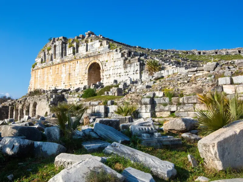 Ruins of Ancient Miletus in Didim, Turkey
