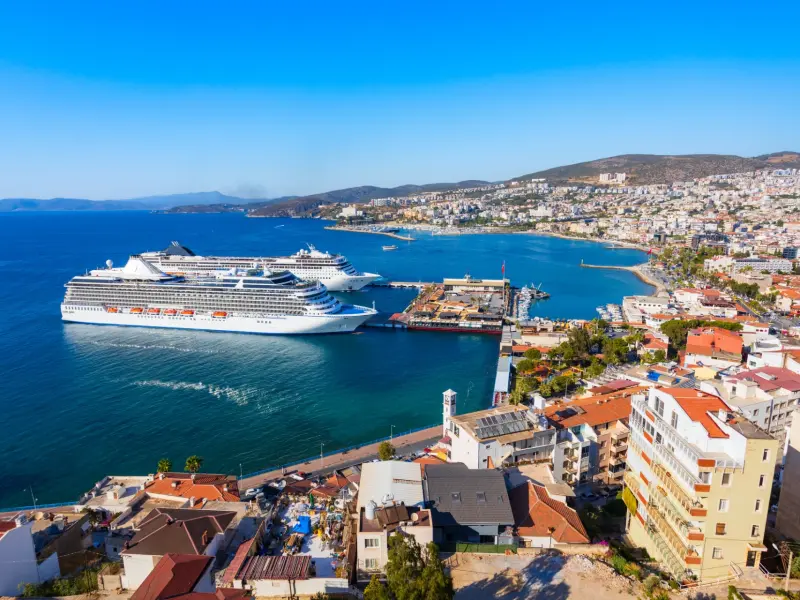 Kusadasi City Port in Kusadasi, Turkey