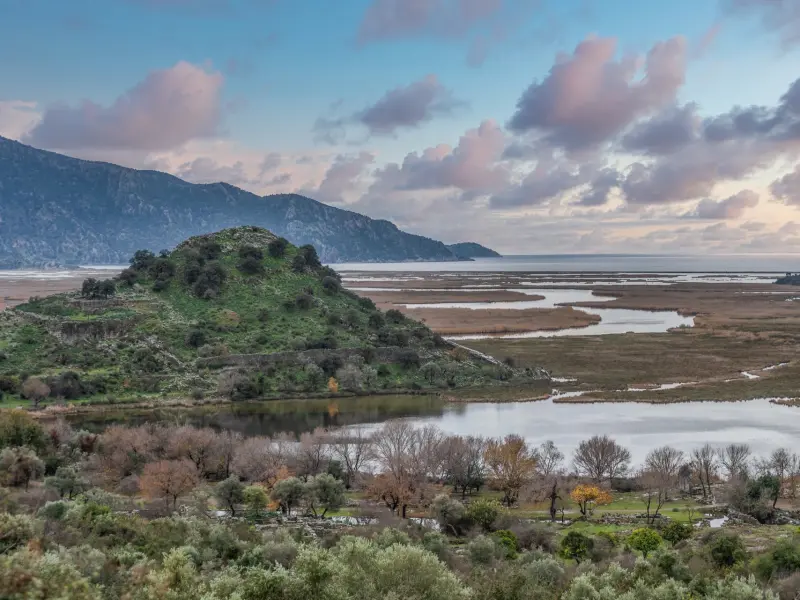 Dalyan River in Mugla, Turkey