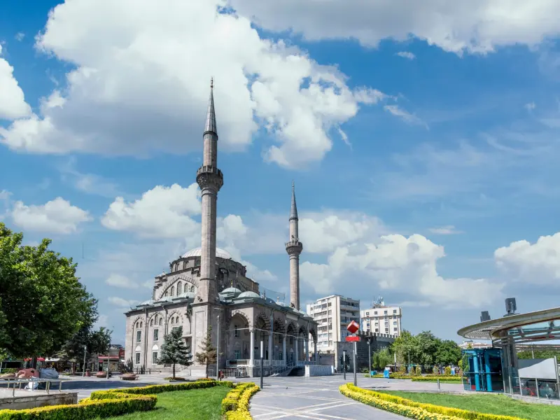 Cumhuriyet Square in Kayseri, Turkey