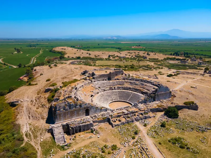 The Theatre of Miletus in Didim, Turkey