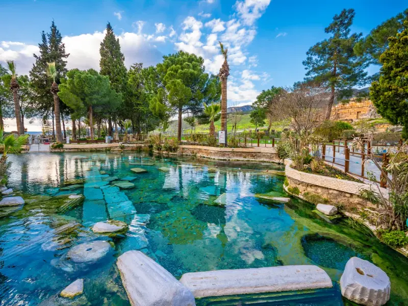 Cleopatra Pool in Pamukkale, Turkey - thermal ancient pool