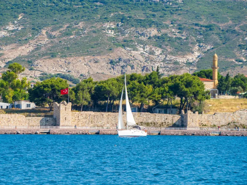 Foca Castle in Izmir, Turkey