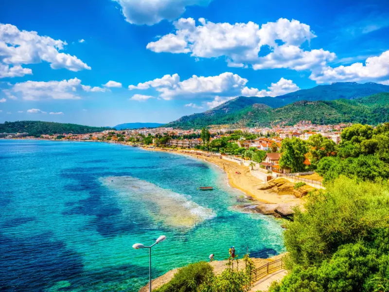 Ozdere Promenade and Beach in Izmir, Turkey