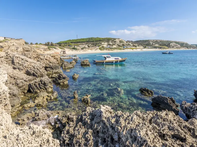 Ayazma Beach on Bozcaada, Turkey