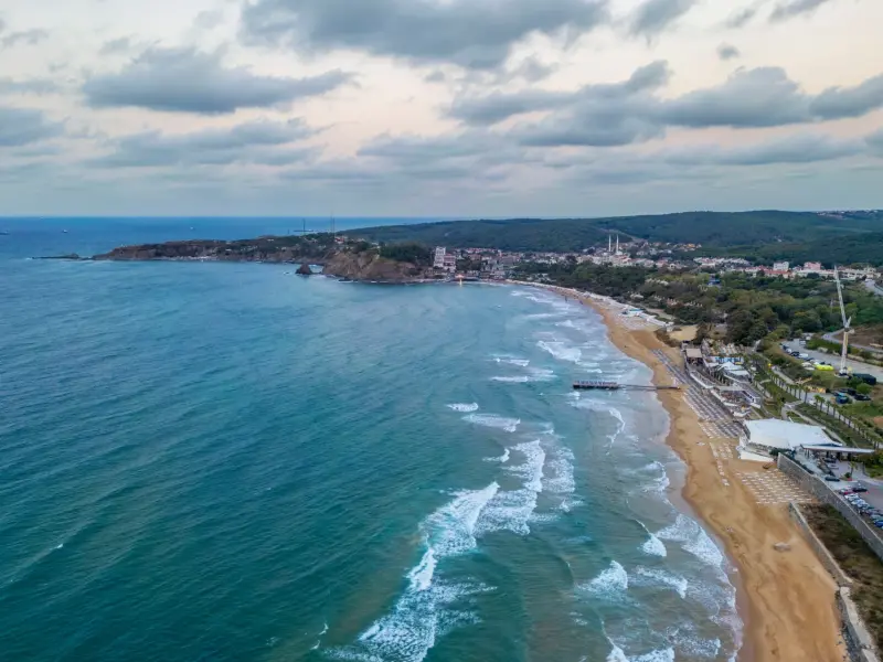 Plaża Kilyos w Stambule nad Morzem Czarnym