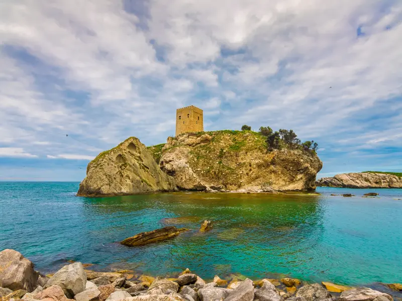 Sile Castle in Istanbul on the Black Sea coast