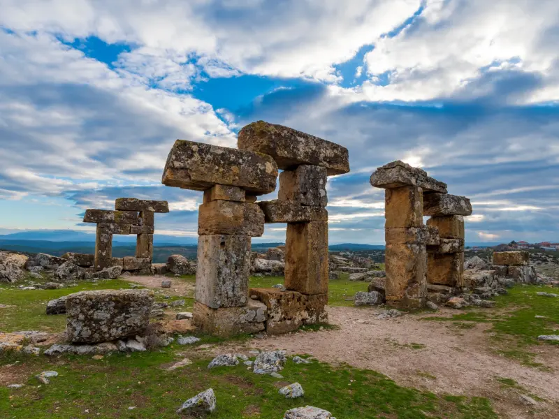 Ruins of the Ancient City of Blaundus in Usak, Turkey