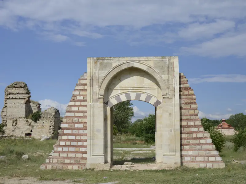 Remains of the Edirne Palace in Edirne, Turkey