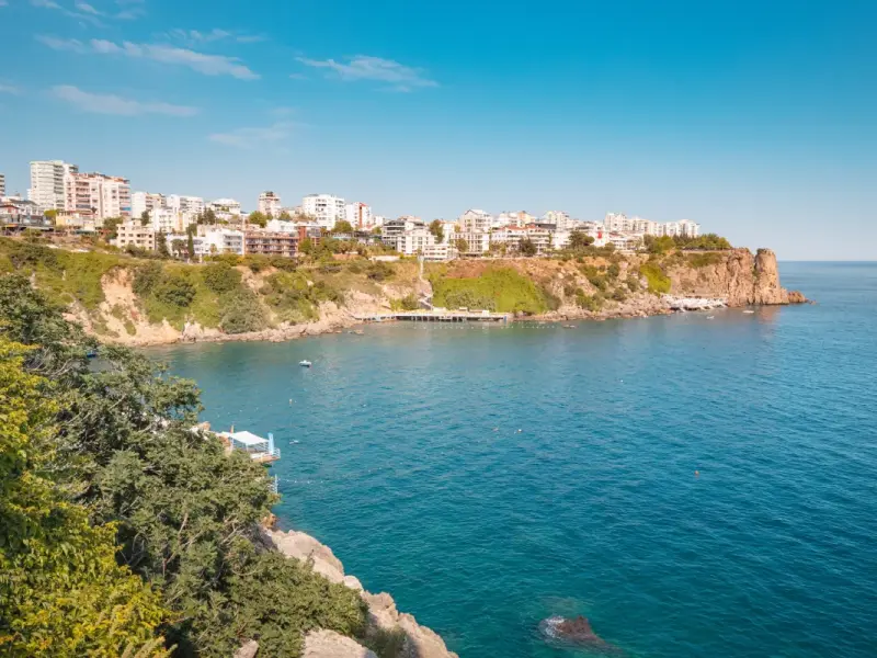 Lara beach district in Antalya