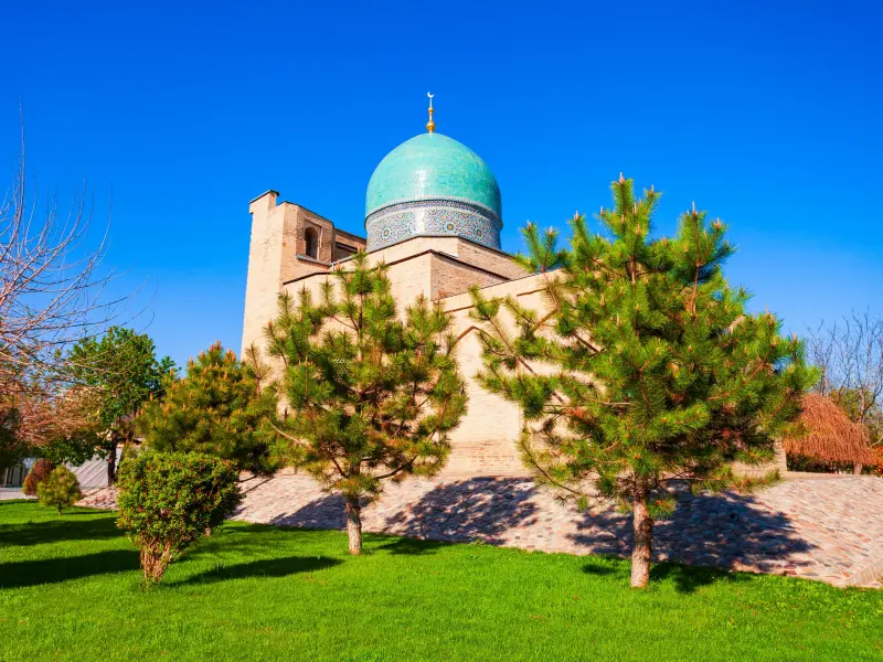 Kaffal ash-Shashi Mausoleum in Tashkent, Uzbekistan