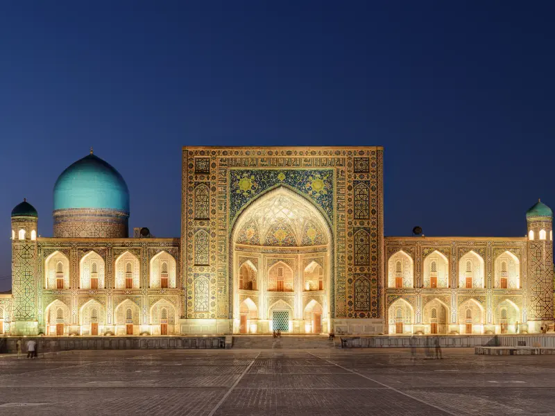 Tilla-Kori Madrasah in Samarkand, Uzbekistan