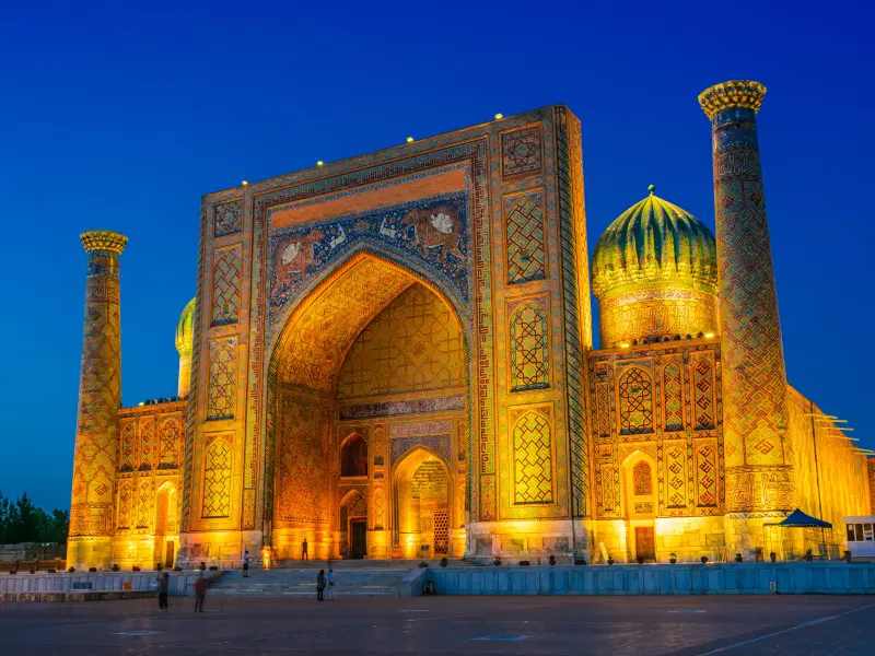 Medresa Szer-Dor w Samarkandzie, Uzbekistan
