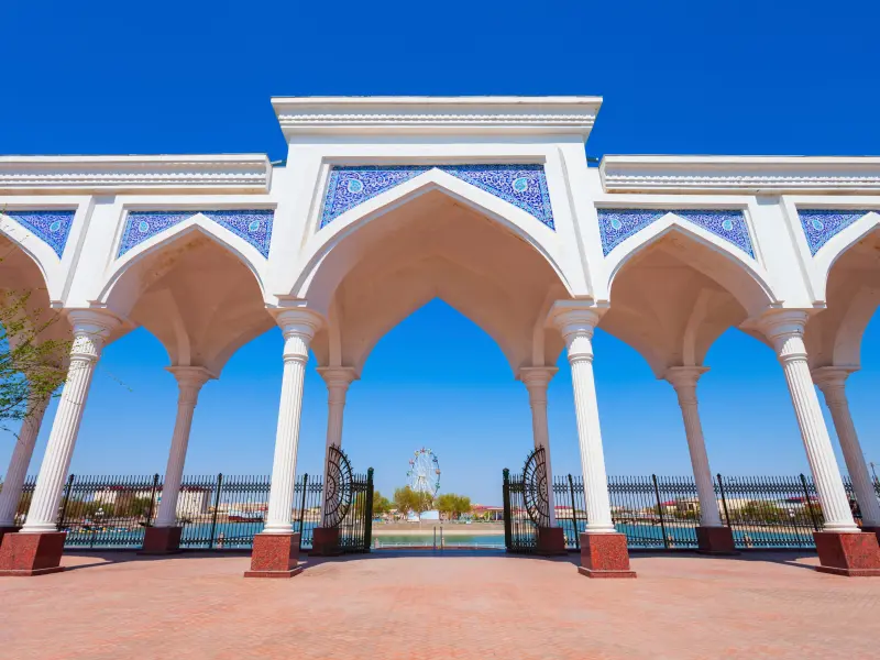 Park Yoshlar Ko'li w Urgenczu, Uzbekistan