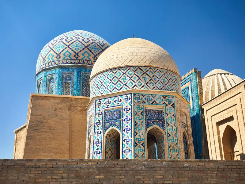 Achteckiges Mausoleum in Schahi-Sinda in Samarkand, Usbekistan