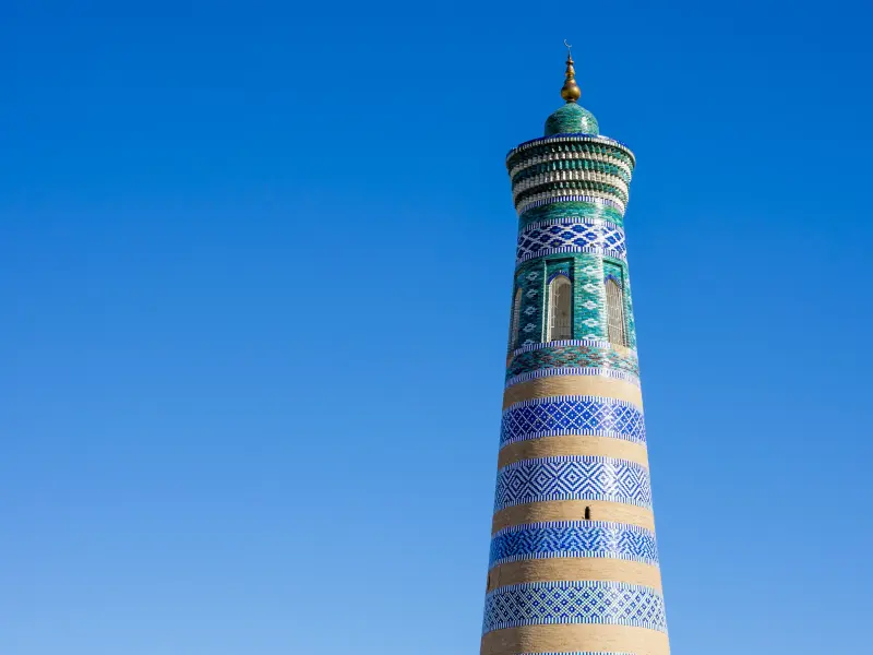 Islam-Khoja-Minarett in Chiwa, Usbekistan