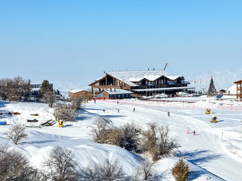 Skigebiet Amirsoy in Chimgan, Usbekistan