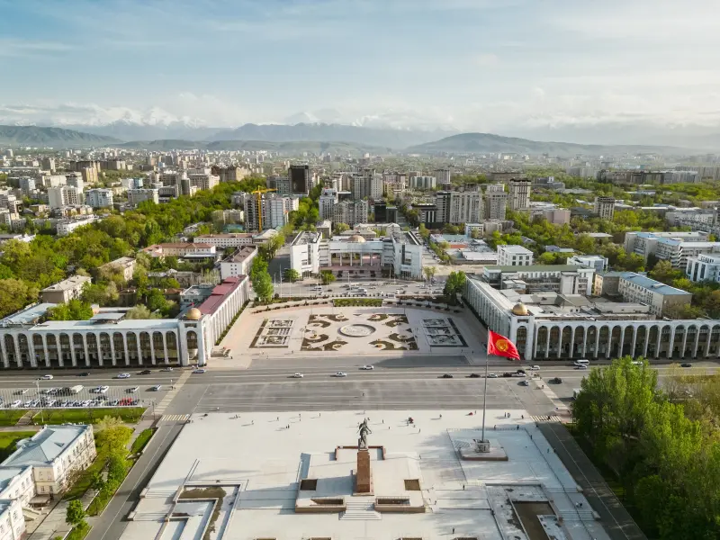 Ala-Too Square in Bishkek, Kyrgyzstan