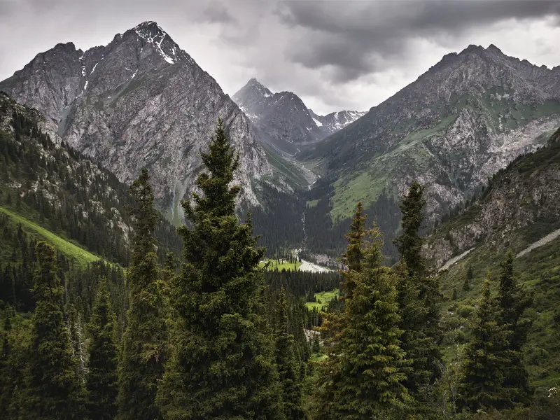 Karakol Gorge in Karakol, Kyrgyzstan