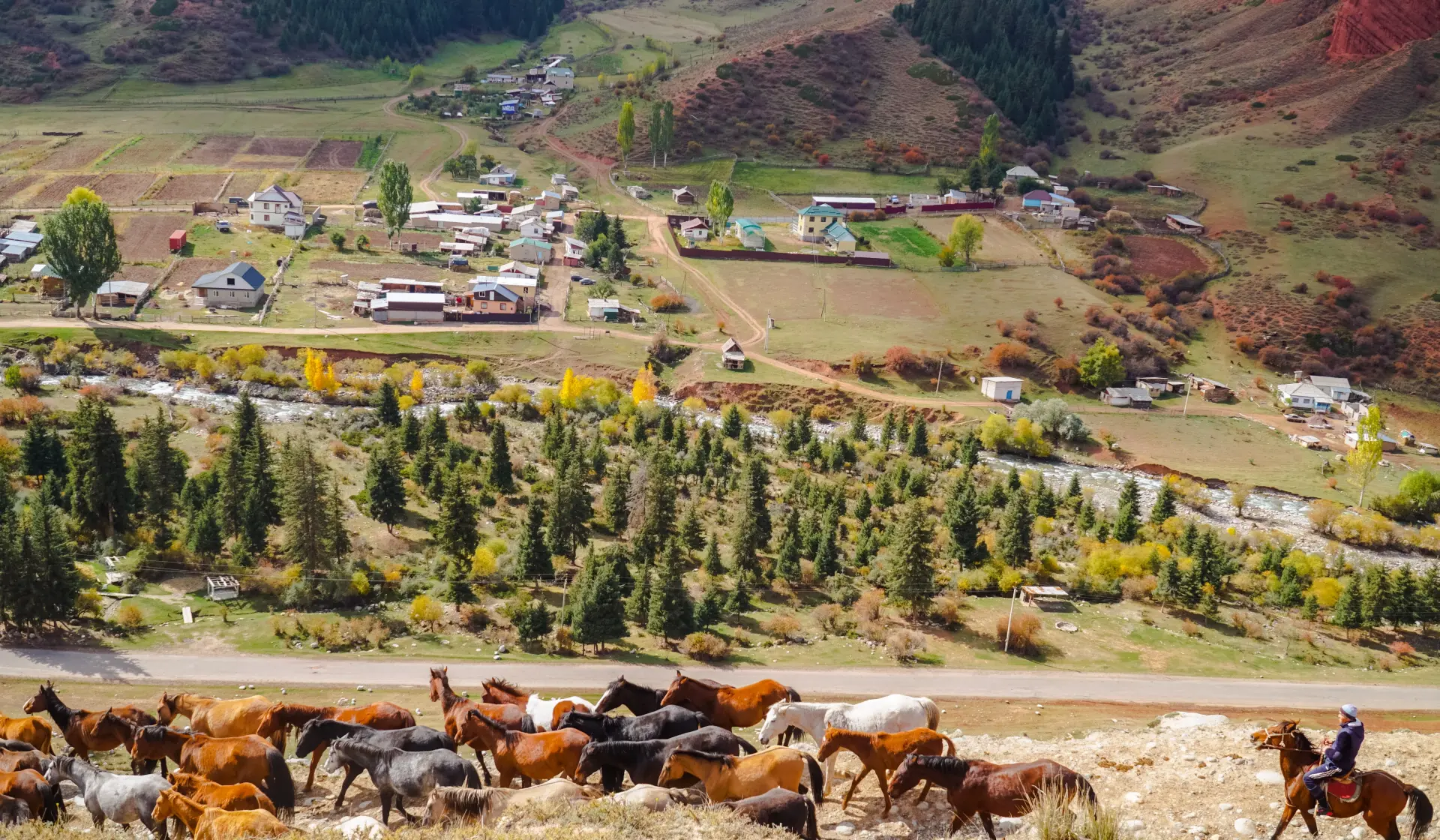 Jety-Oguz Village