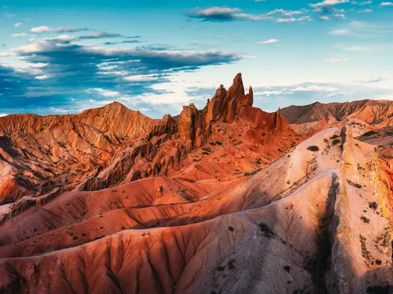 Skazka Canyon on the southern shore of Issyk-Kul, Kyrgyzstan