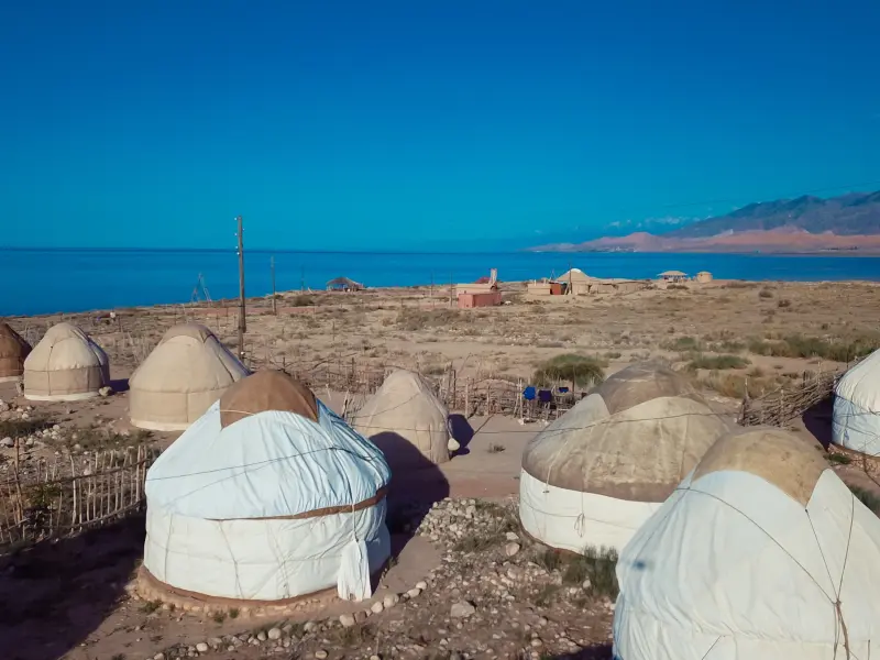 Yurt Camp on Lake Issyk-Kul, Issyk-Kul, Kyrgyzstan
