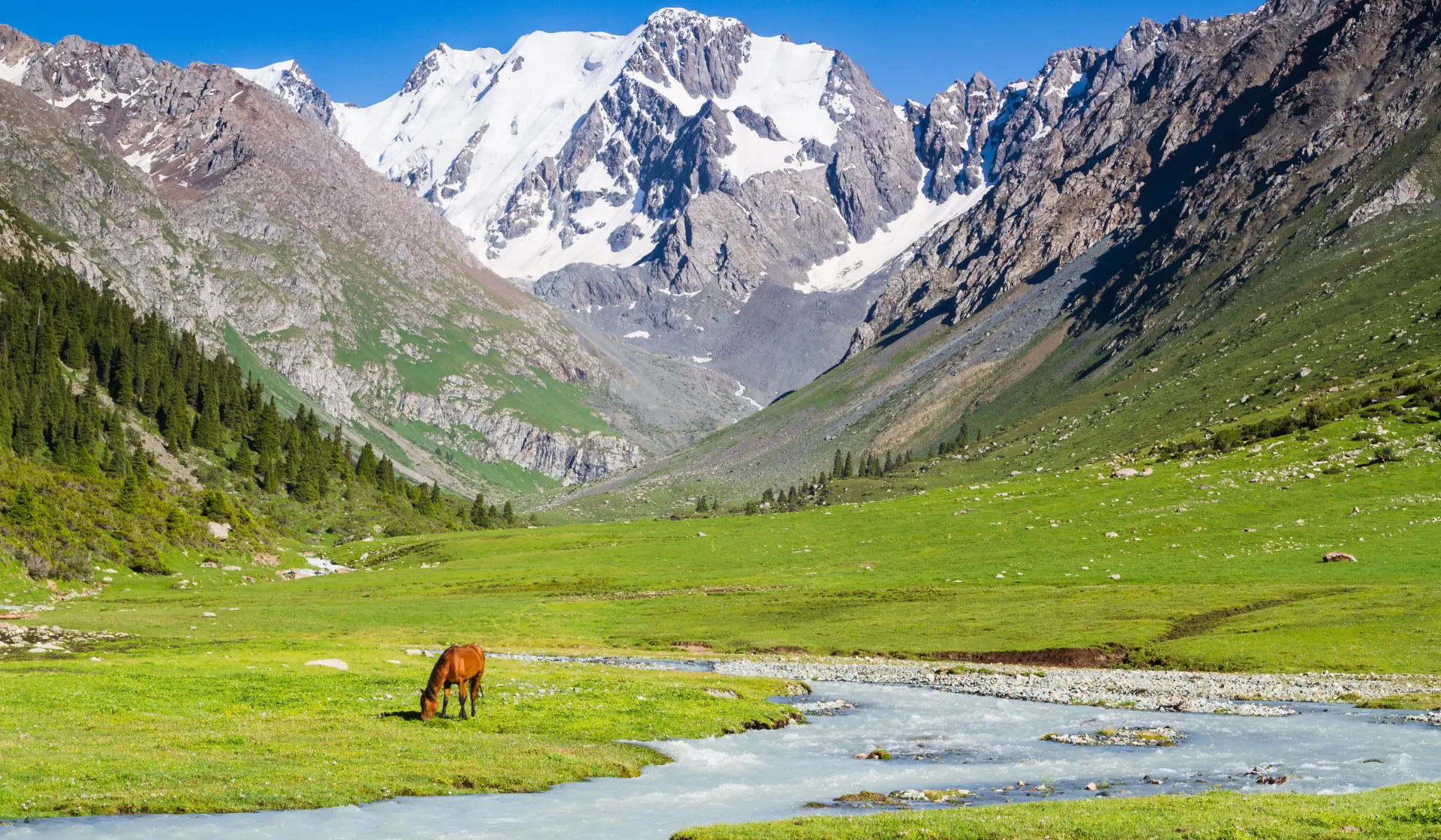 Alatau Plateau in the Tian Shan Mountains