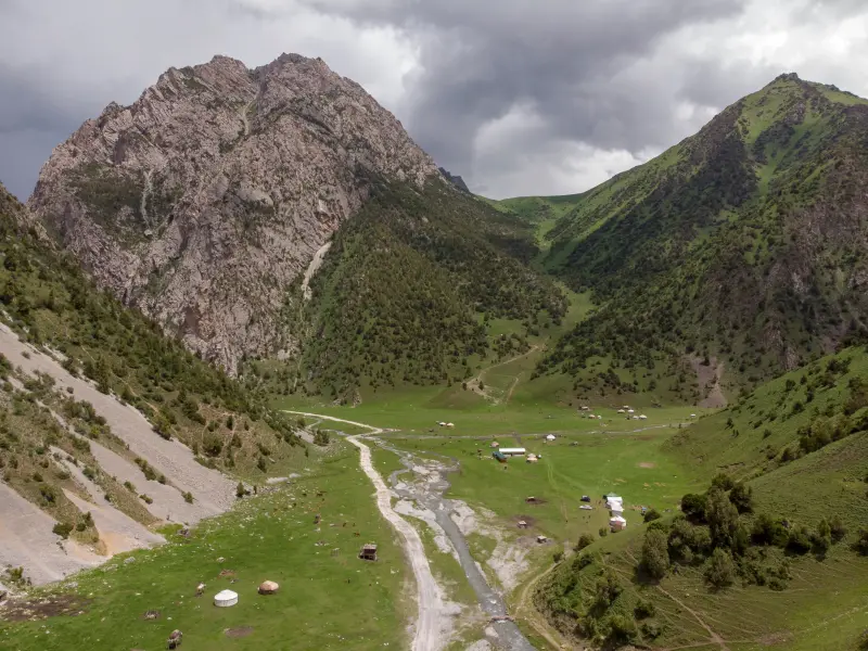 Wieś Murdasz w Oszu, Kirgistan