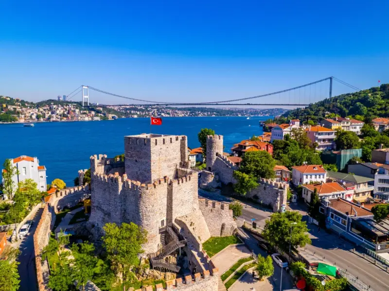 Fatih Sultan Mehmet Bridge in Istanbul, Turkey