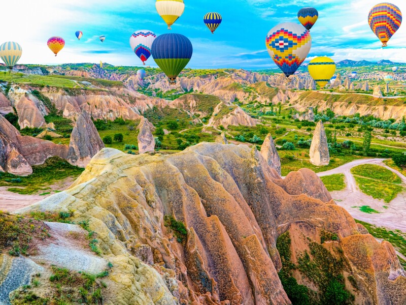 Cappadocia Valley in Central Anatolia, Turkey