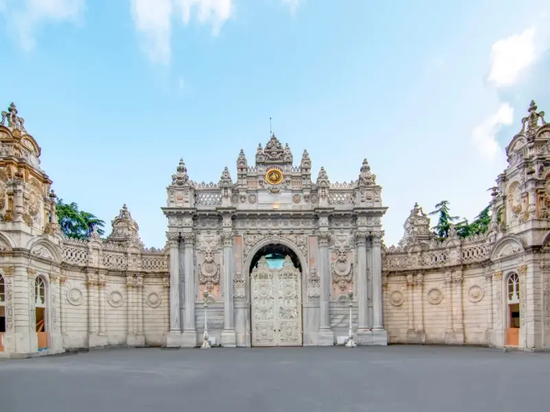 Treasury Gate at Dolmabahce Palace, Istanbul, Turkey