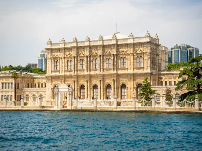 Dolmabahce Palace in Istanbul, Turkey, residence of the late Ottoman era