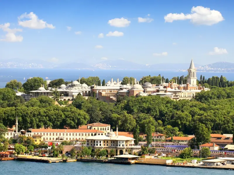 Topkapi District in Istanbul - sections of the Theodosian Walls and an urban district