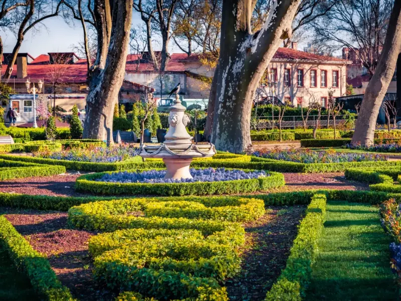 Gulhane Park in Istanbul, Turkey - an old palace garden