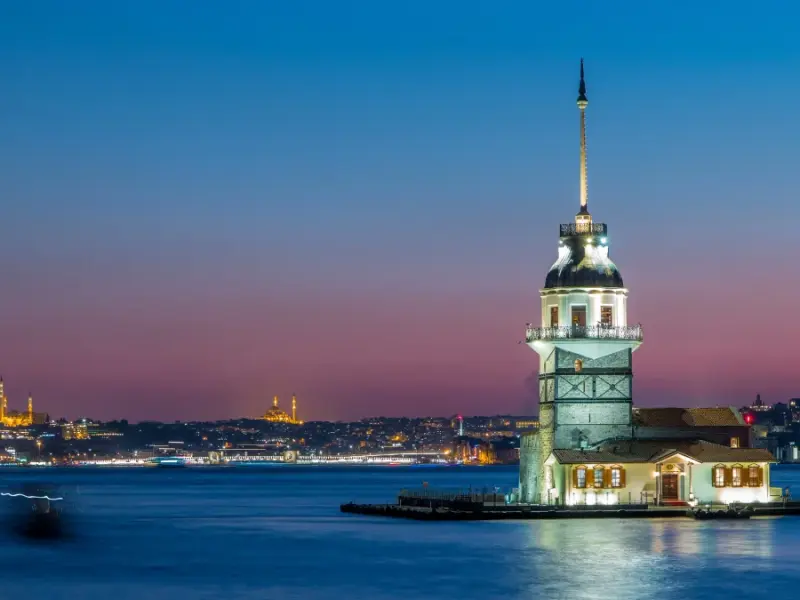 Maiden's Tower in Istanbul, History and Bosphorus Panoramas