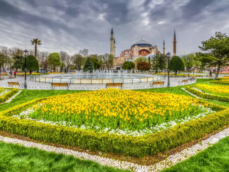 Sultanahmet Park in Istanbul, Turkey