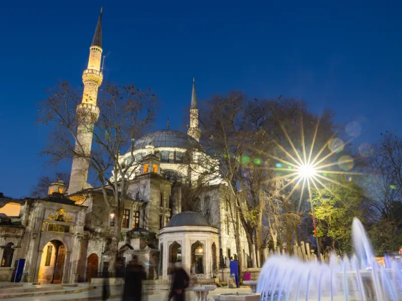 Eyup Ansari Mosque in the Eyup district, Istanbul, Turkey
